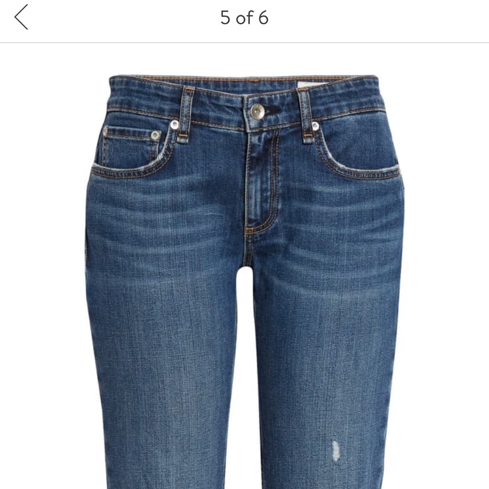 Rag&bone DRE ripped slim jeans